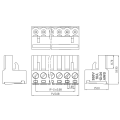 XK2EDGRK-5.08 Solderless Butt Plug Terminal 2EDGKP-5.08MM موصل كتلة طرفية